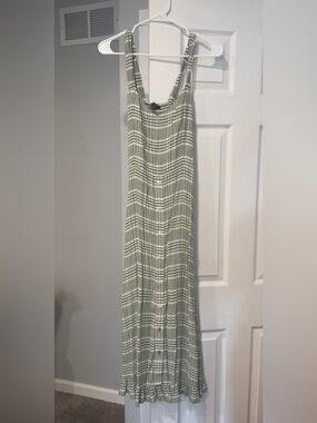 ae sunchaser knit smocked bodice striped midi dress AE Sunchaser Knit Smocked Bodice Midi Dress
